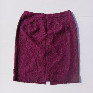 CAbi Skirt size 10 Frolic Plumberry Fuchsia Purple career workwear M med Pencil